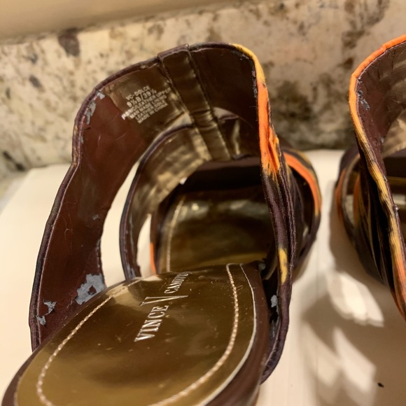 Vince Camuto Leather Heeled Sandals - 9.5 - Picture 7 of 10